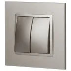 Выключатель Elegance 14-1104-16 двойной, 10АХ-250В, титан
