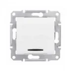 Sedna Белый Выключатель 1-клавишный с подсветкой 10А (сх.1) | SDN1400121 | Schneider Electric