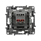 ETIKA Переключатель промежуточный винтовые клеммы 10 AX 250 В алюминий
