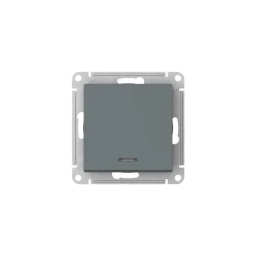 ATLASDESIGN 1-кл ПЕРЕКЛЮЧАТЕЛЬ с подсветкой, сх.6а, 10АХ, мех., быстрозажим. клем., ГРИФЕЛЬ