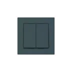 ATLASDESIGN 2-клавишный ВЫКЛЮЧАТЕЛЬ, сх.6, 10АХ, в сборе, быстрозажим. клем., ИЗУМРУД