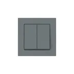 ATLASDESIGN 2-клавишный ВЫКЛЮЧАТЕЛЬ, сх.5, 10АХ, в сборе, быстрозажим. клем., ГРИФЕЛЬ