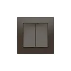 ATLASDESIGN 2-клавишный ВЫКЛЮЧАТЕЛЬ, сх.5, 10АХ, в сборе, быстрозажим. клем., МОККО