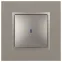 Выключатель Elegance 14-1102-16 с подсветкой, 10АХ-250В, титан