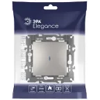 Выключатель Elegance 14-1102-16 с подсветкой, 10АХ-250В, титан