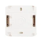 Quteo Переключатель одноклавишный наружный IP44 белый 10А