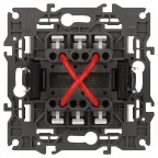 Переключатель перекрестный Elegance 14-1108-16 10АХ-250В, IP20, титан