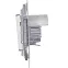 Переключатель IP44 INSPIRIA 10 AX 250 В~ алюминий