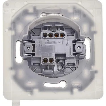 Переключатель IP44 INSPIRIA 10 AX 250 В~ алюминий