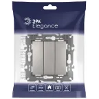 Выключатель Elegance 14-1107-16 тройной, 10АХ-250В, титан