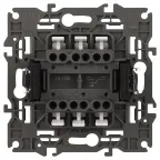 Переключатель Elegance 14-1106-01М двойной, 10АХ-250В, белый матовый