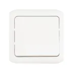 Quteo Кнопка 1 клавиша IP44 наружный белая 6А
