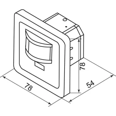 Датчик движения и освещенности 500W 12m 140° белый, SEN1A/LX2000 | 22016 | Feron