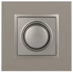 Светорегулятор Elegance 14-4101-16 поворотно-нажимной, 400ВА 230В, титан