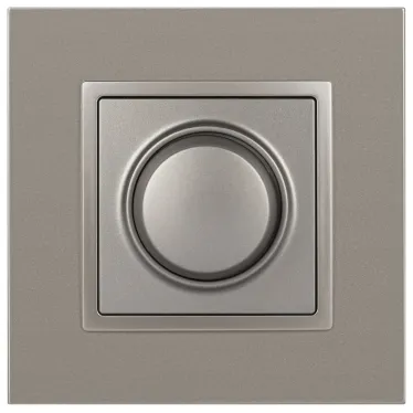 Светорегулятор Elegance 14-4101-16 поворотно-нажимной, 400ВА 230В, титан