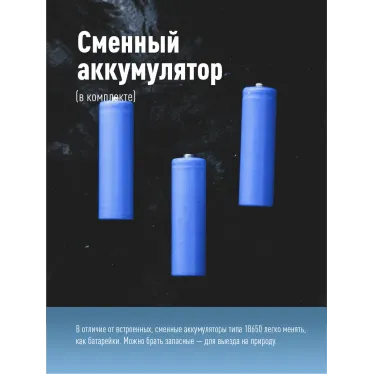Фонарь налобный велосипедный аккумуляторный 10Вт LED/съемнLi-ion18650 1200mAh/алюминий/USBшнур,