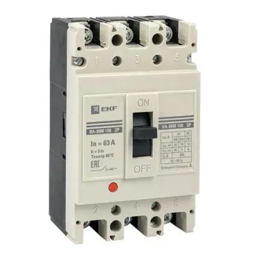 Выключатель автоматический ВА-99М 100/50А 3P 5In 35кА PROxima