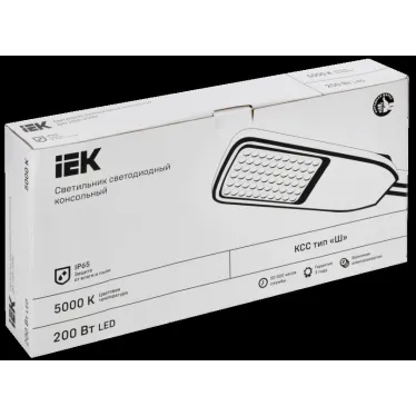 Светильник LED консольный уличный ДКУ 1004-200Ш 5000К IP65 серый