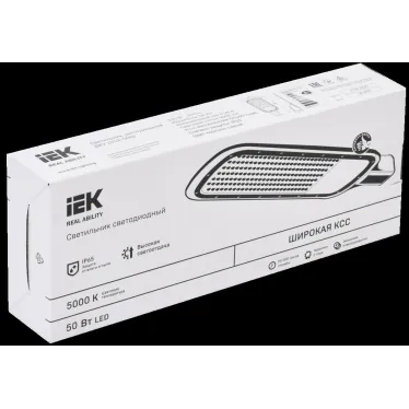Светильник LED консольный уличный ДКУ 1012-50Ш 5000К IP65 серый