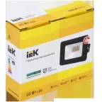 Прожектор СДО 06-10 светодиодный черный IP65 4000K IEK