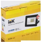 Прожектор СДО 06-30 светодиодный черный IP65 6500K IEK