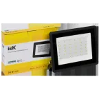 Прожектор СДО 06-50 светодиодный черный IP65 4000K IEK