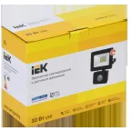 Прожектор СДО 06-30Д светодиодный черный с ДД IP54 6500K IEK
