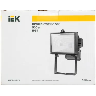 Прожектор ИО500 галогенный черный IP54 IEK