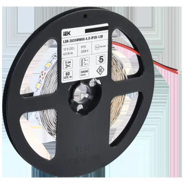Лента светодиодная 5м LSR-2835WW60-4,8-IP20-12В IEK