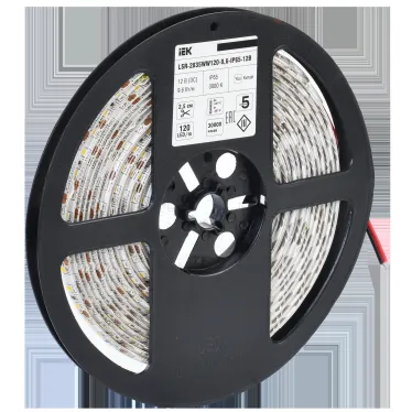 Лента светодиодная 5м LSR-2835W120-9,6-IP65-12В IEK