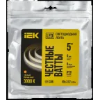 Лента LED 5м COB-312LED 8Вт/м IP20 8мм 24В 3000К IEK