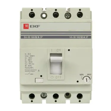Автоматический выключатель ВА-99 160/32А 3P 35кА EKF PROxima | mccb99-160-32 | EKF