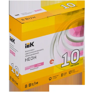 Комплект светодиодной подсветки ''Неон'' (лента LED 10м LSR5-2835P120-8-IP65-220В + драйвер) IEK