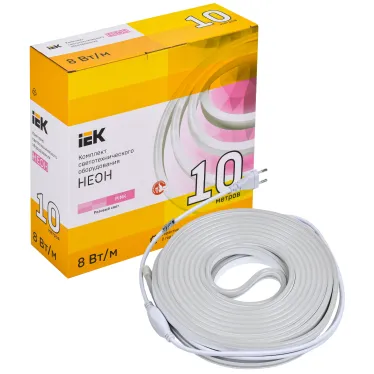 Комплект светодиодной подсветки ''Неон'' (лента LED 10м LSR5-2835P120-8-IP65-220В + драйвер) IEK