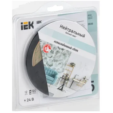 Лента светодиодная 5м LSR-2835NW120-12-IP20-24В IEK