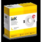 LIGHTING Светильник 4104 встраиваемый под лампу MR16 круг пластиковый белый IEK