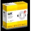 LIGHTING Светильник 4105 встраиваемый под лампу MR16 круг пластиковый белый IEK