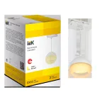 LIGHTING Светильник 4119 декоративный трековый подвесной под лампу GX53 белый IEK