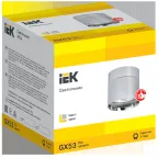 LIGHTING Светильник 4014 накладной потолочный поворотный под лампу GX53 хром IEK