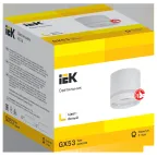 LIGHTING Светильник 4016 накладной потолочный под лампу GX53 белый IEK