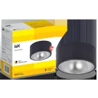 LIGHTING Светильник 4017 накладной потолочный под лампу GX53 черный/хром IEK