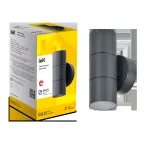 LIGHTING Светильник уличный 5113 настенный под лампу 2хGU10 IP65 серый IEK