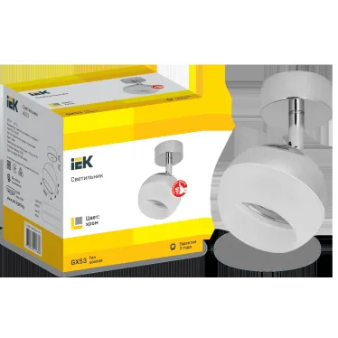 LIGHTING Светильник 4011 накладной настено-потолочный под лампу GX53 хром IEK