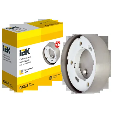 LIGHTING Светильник 4113 накладной под лампу GX53 хром IEK