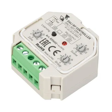 INTELLIGENT ARLIGHT Конвертер RF-сигнала DALI-307-DIM-IN (DALI-BUS, RF, PUSH) | 025602 | Arlight