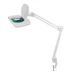                  Лупа на струбцине , квадратная, 5D, с подсветкой 108 LED, белая | 31-0513 | REXANT
               
