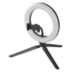                  Светильник портативный  черный, 5,5Вт, 265Лм, 3000 … 4000 К MOBILE CAMERA LIGHT RING DESKTOPUSB | 4058075666870 | LEDVANCE
               