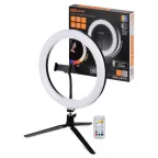                  Лампа кольцевая светодиодная 30 см, 16 Вт, 2700-6400 К+RGB, штатив наст., диммер, ПДУ, USB | SQ0373-0303 | TDM
               