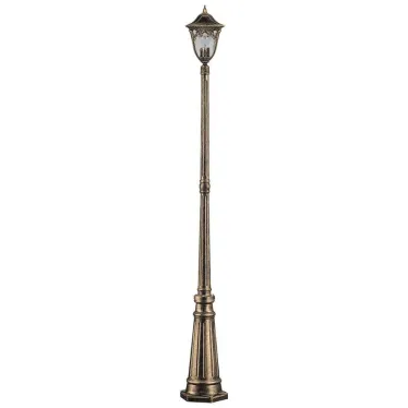 Светильник садово-парковый PL4087 100W 230V E27 230*230*2150MM черное золото (столб 2,15M) | 11493 | FERON
