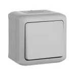 Quteo Серый Кнопка 1-клавишная IP44 6А | 782335 | Legrand